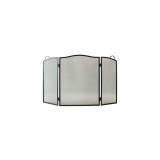 Kandalló szikrafogó rács, 60x95 cm, fekete