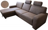 Kanizsa Trend Edison sarokkanapé, balos - sötétbarna