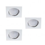 KANLUX 23849 TRIBIS II L W spot lámpa szett fehér 3x max. 10W süllyesztett IP20