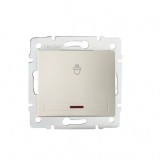 KANLUX 24780 DOMO 01-1080-203 jelzőfényescsengő ny.kapcsoló krém