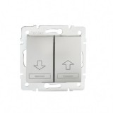 KANLUX 24841 DOMO 01-1100-243 Redőny kapcsoló ezüst