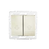 KANLUX 24959 DOMO 01-1100-230 Redőny kapcsoló 10AX - 250V~