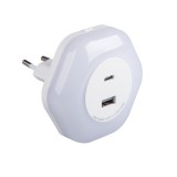 KANLUX 37397 BOLA LED 2xUSB WW W irányfény max 15W 220-240V AC 3000K IP20 fehér