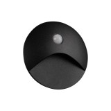 KANLUX 39136 EXIN LED PIR O B-NW lépcsővilágító lámpa 2.5W 220-240V AC 50lm 4000K IP65 fekete