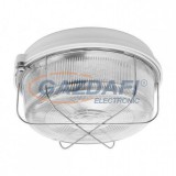 KANLUX fém rácsos hajólámpa, E27, 100W, fehér, IP43