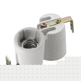 Kanlux HLDR-E14F porcelán foglalat oldalsó rögzítővel /2173/