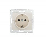 Kanlux Schuko földelt dugalj, tűzbiztos műanyag LOGI