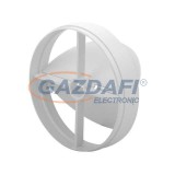 KANLUX ventilátor pillangószelep csőventilátorhoz, d=120mm, fehér, műanyag, 100x100x21mm