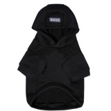 Kapucnis kutyapulcsi, fekete, XL-es (francia bulldog méret)