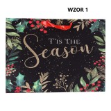 Karácsonyi ajándéktáska "Boldog ünnepeket" 42x12x31 cm Minták keveréke