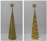 Karácsonyi álló dekor világítás – 90 cm, arany színű AT220718