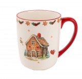 Karácsonyi bögre mézeskalácsház, 500 ml 172814