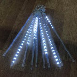 Karácsonyi csepegő jégcsap, időzítős, soronként külön csepeg! 10x30 cm, kül- és beltéri, hideg fehér Leddel. Life Light Led