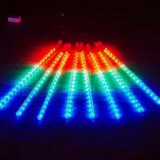 Karácsonyi csepegő jégcsap, időzítős, soronként külön csepeg! 10x50 cm, kül- és beltéri, multi color Leddel, toldható. Life Light Led 2 év garancia!