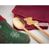 Karácsonyi desszert evőeszköz szett, 4 db-os