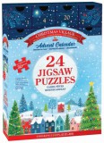 Karácsonyi falu - Adventi naptár 24 x 50 db mini puzzle (EUROGRAPHICS, Joanne Cave, 8924-5920)