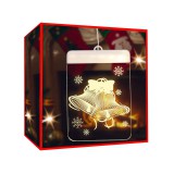 Karácsonyi fényes ablakdísz