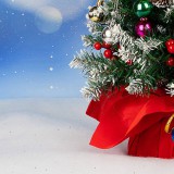 Karácsonyi glitteres hótakaró (100 × 80 cm)