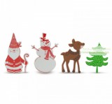 Karácsonyi habmatrica 4 féle- 60 db / csomag