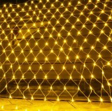 Karácsonyi háló 192db meleg fehér Leddel, toldható, időzítős, IP44, kültérre is! Life Light Led 2 év garancia!