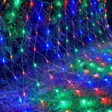 Karácsonyi háló 192db színes Leddel, 8 funkciós, villogtatható, toldható, IP44, kültérre is! Life Light Led 2 év garancia!