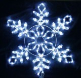 Karácsonyi hópihe IP44, kültérre is! 61x55 cm, 144 db hideg fehér Leddel. Akár utcai díszítésre, villanyoszlopokra is alkalmas! Life Light Led 2 év garancia!