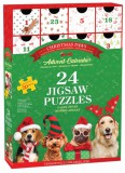 Karácsonyi mancsok - Adventi naptár, 24 x 50 db mini puzzle (EUROGRAPHICS, 8924-5921)