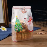 Karácsonyi műanyag tasak, zacskó 25 db - karácsonyfa