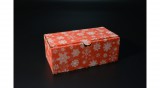 Karácsonyi süteményes doboz ablakos egybenfedeles 10x20x8 cm
