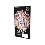 Karc és ütésálló üvegfólia fekete szélekkel iPhone 12/12 Pro 5D Colorful Premium
