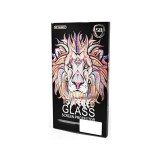 Karc és ütésálló üvegfólia fekete szélekkel iPhone 14 Pro 5D Colorful Premium