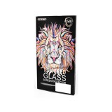 Karc és ütésálló üvegfólia fekete szélekkel iPhone 14 Pro Max 5D Colorful Premium