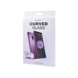 Karc és ütésálló védőfólia átlátszó szélekkel Samsung Galaxy Note 10 N970 Nanoscale Light UV fényre szilárduló ragasztóval