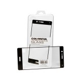 Karc és ütésálló védőfólia Huawei P9 Lite Colorful fekete szélekkel