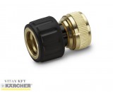 Karcher KÄRCHER Réz tömlőcsatlakozó 1/2", vízstoppos