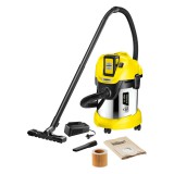 Karcher Kärcher WD 3 17l Akkumulátoros Sárga Nedves és Száraz Ipari porszívó készlet