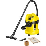 Karcher Kärcher WD 3 Porzsákos 1000W 17l Sárga Nedves és Száraz Ipari porszívó