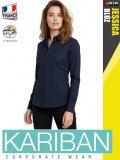 Kariban JESSICA NAVY női hosszúujjú ing blúz - munkaruha