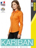 Kariban JESSICA ORANGE női hosszúujjú ing blúz - munkaruha