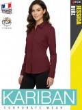 Kariban JESSICA WINE női hosszúujjú ing blúz - munkaruha