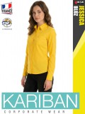 Kariban JESSICA YELLOW női hosszúujjú ing blúz - munkaruha