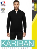 Kariban JUMPER BLACK férfi pulóver - munkaruha