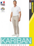 Kariban LIGHTWEIGHT MULTIPOCKET BEIGE férfi oldalzsebes deréknadrág - munkaruha