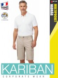 Kariban LIGHTWEIGHT MULTPOCKET BEIGE férfi oldalzsebes rövidnadrág - munkaruha