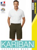 Kariban LIGHTWEIGHT MULTPOCKET LIGHTKHAKI férfi oldalzsebes rövidnadrág - munkaruha