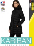 Kariban LIGHTWEIGHT PADDED BLACK női bélelt kabát - munkaruha