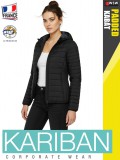 Kariban LIGHTWEIGHT PADDED BLACK női bélelt kabát - munkaruha