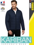 Kariban LIGHTWEIGHT PADDED NAVY férfi bélelt kabát - munkaruha