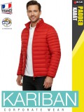Kariban LIGHTWEIGHT PADDED RED férfi bélelt kabát - munkaruha