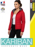 Kariban LIGHTWEIGHT PADDED RED női bélelt kabát - munkaruha